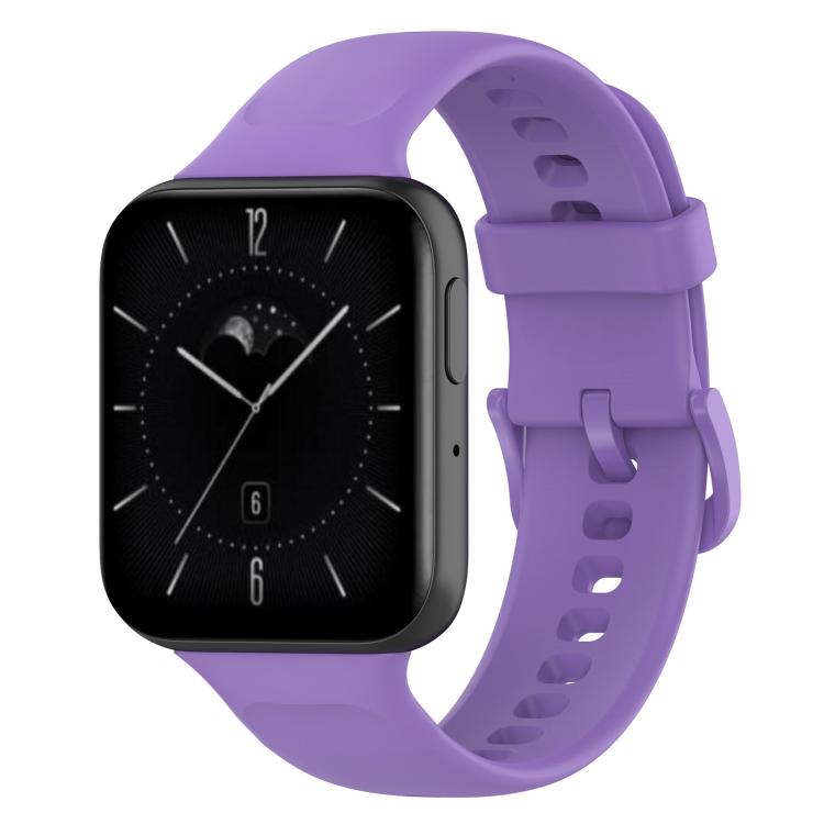 

For OPPO Watch 3 xDfind Pure Color Silicone Watch Band(Lilac)