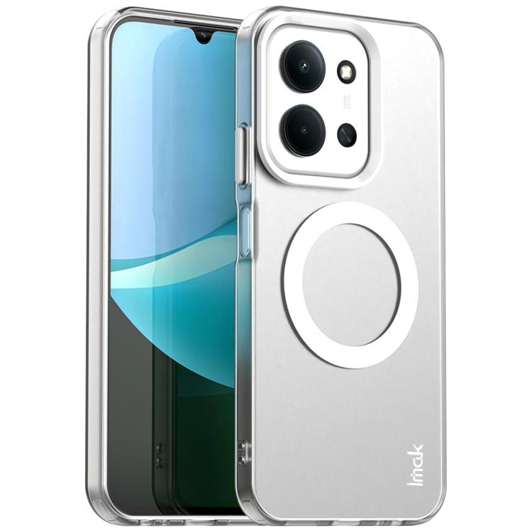 

For Redmi 15C 5G / 4G Global 171mm IMAK Chocolate Series TPU + PET MagSafe Phone Case(White)