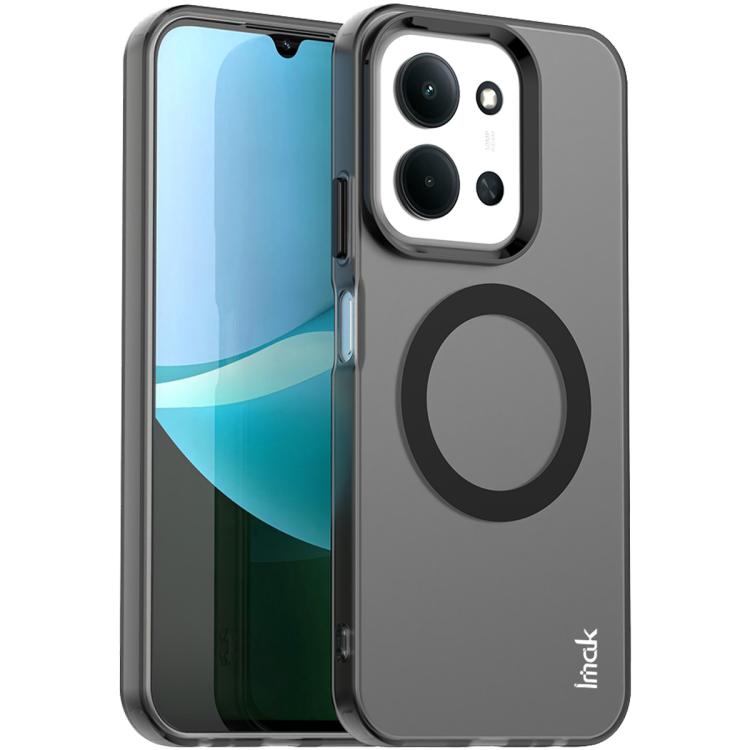 

For Redmi 15C 5G/4G EU 173/Poco C85 5G IMAK Chocolate Series TPU + PET MagSafe Phone Case(Black)