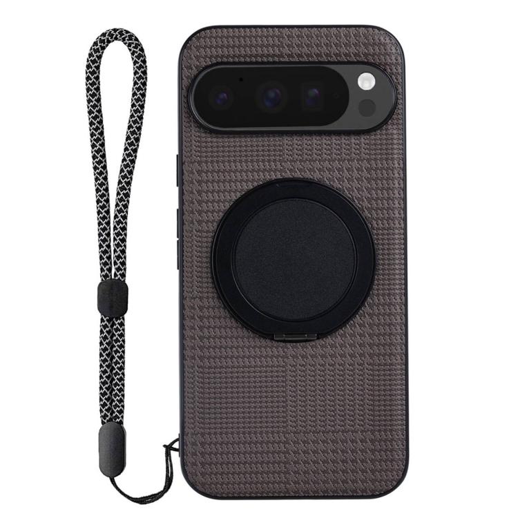 

For Google Pixel 10 Pro XL ViLi D-THY Series 360 Degree Rotation Holder PC Hybrid TPU Phone Case(Grey)