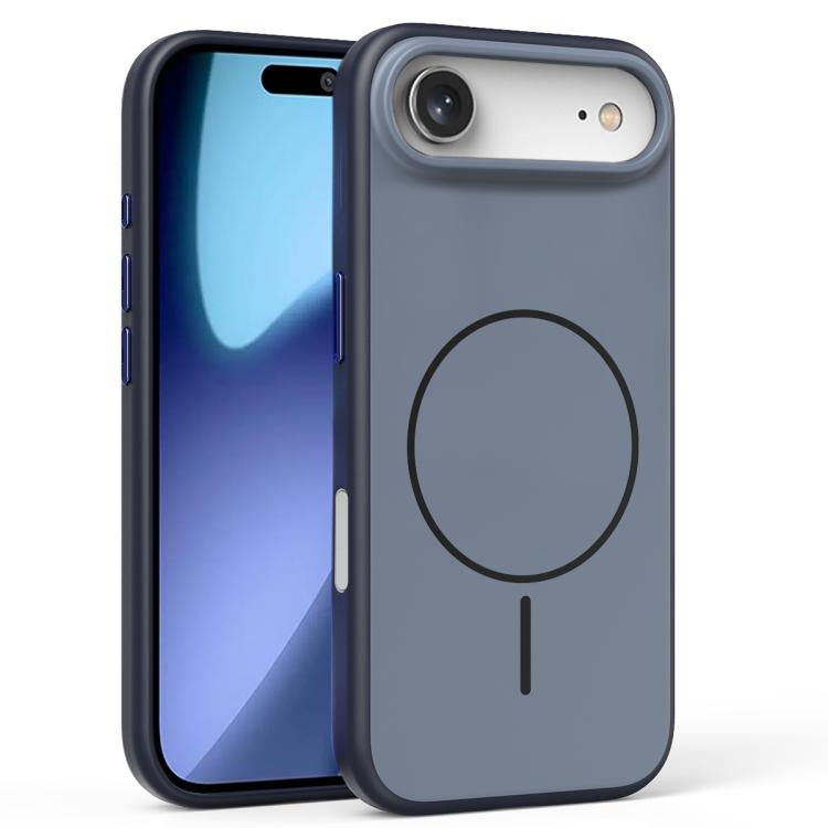 

For iPhone Air Solid Color Magnetic MagSafe Frosted Phone Case(Blue)