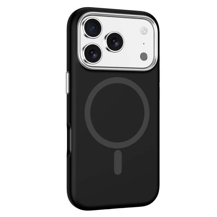 

For iPhone 17 Pro Max Mutural Karen Series Liquid Silicone MagSafe Phone Case(Black)