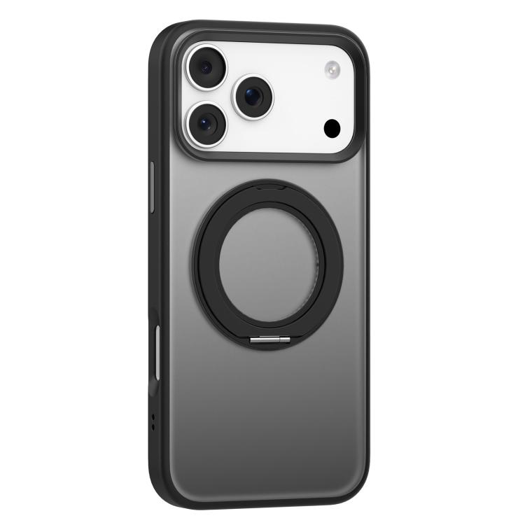 

For iPhone 17 Pro Max Mutural Armor Series MagSafe Magnetic Holder Phone Case(Black)