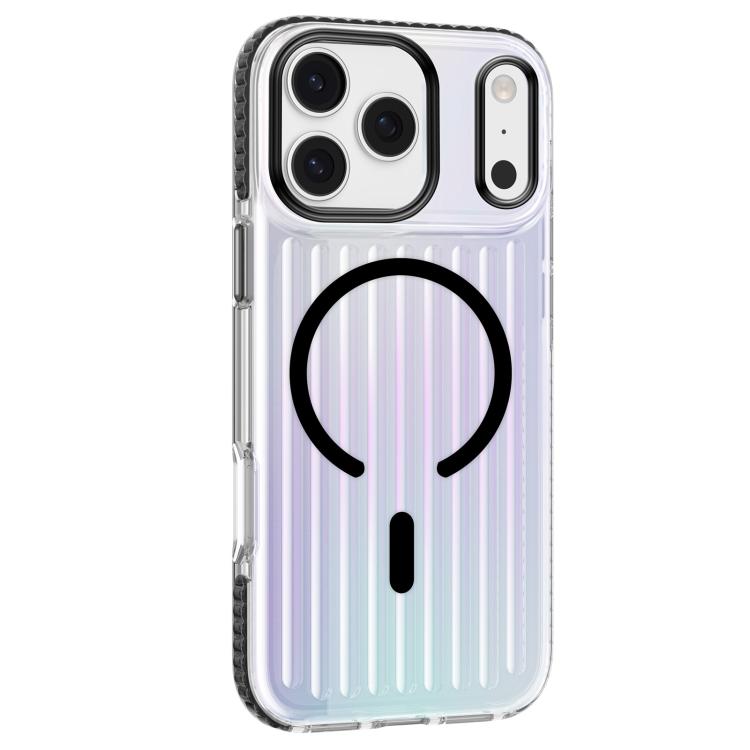 

For iPhone 17 Pro Max Mutural Luggage Rainbow MagSafe Phone Case(Black)