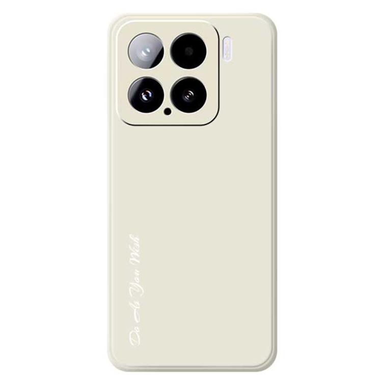 

For Xiaomi 15 Do As You Wish A1440 Fine Hole Straight Edge Silicone Phone Case(White)