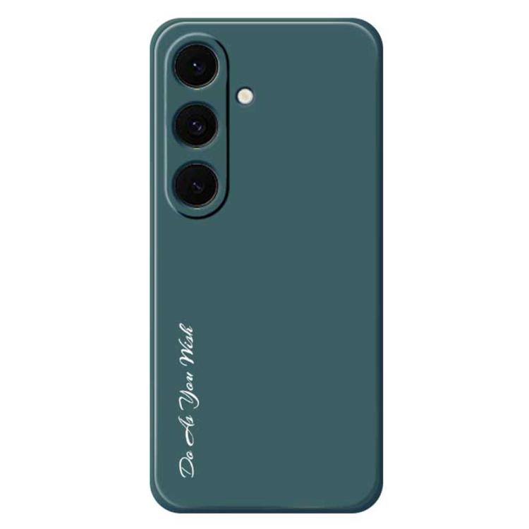 

For Samsung Galaxy S25 FE 5G Do As You Wish A1440 Fine Hole Straight Edge Silicone Phone Case(Green)