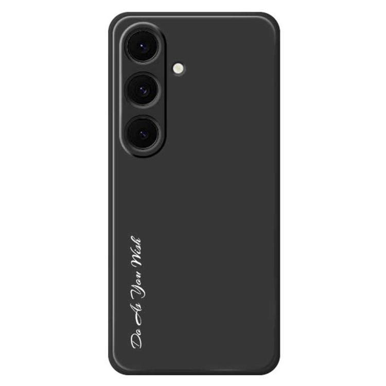 

For Samsung Galaxy S25+ 5G Do As You Wish A1440 Fine Hole Straight Edge Silicone Phone Case(Black)