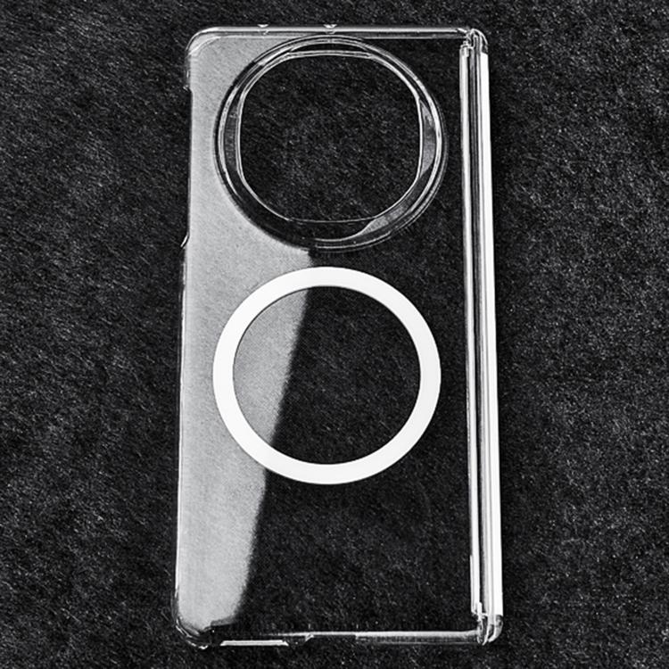 

For Huawei Mate X6 Transparent PC Dual Axis MagSafe Shockproof Phone Case