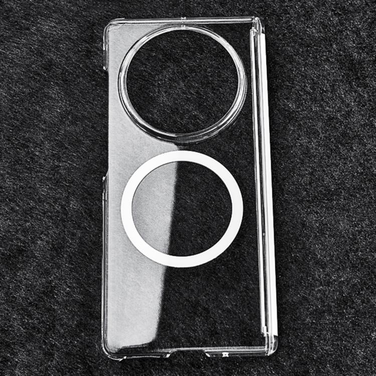 

For vivo X Fold5 Transparent PC Dual Axis MagSafe Shockproof Phone Case