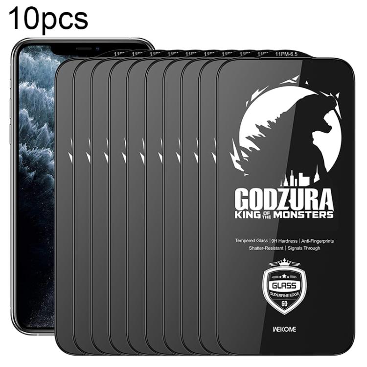 

For iPhone 11 Pro Max WK WTP-124 10pcs 6D Curved Ultra-Fine Edge HD Full-Screen Tempered Glass Film(Transparent)