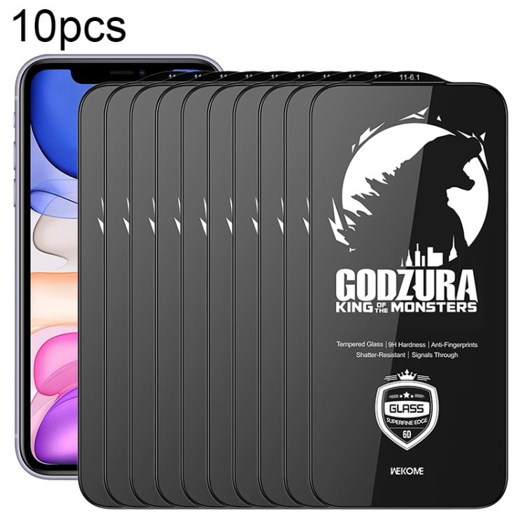 

For iPhone 11 WK WTP-124 10pcs 6D Curved Ultra-Fine Edge HD Full-Screen Tempered Glass Film(Transparent)