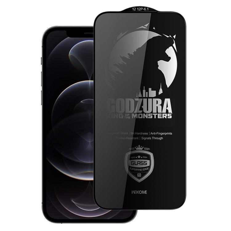

For iPhone 12 / 12 Pro WK WTP-123 6D Curved Ultra-Fine Edge Privacy Full-Screen Tempered Glass Film(Transparent)