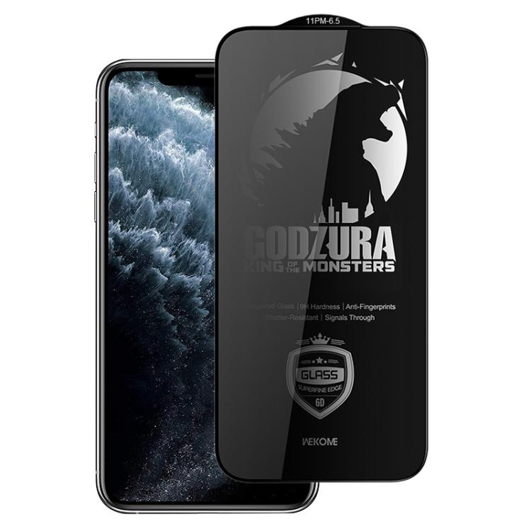 

For iPhone 11 Pro Max WK WTP-123 6D Curved Ultra-Fine Edge Privacy Full-Screen Tempered Glass Film(Transparent)