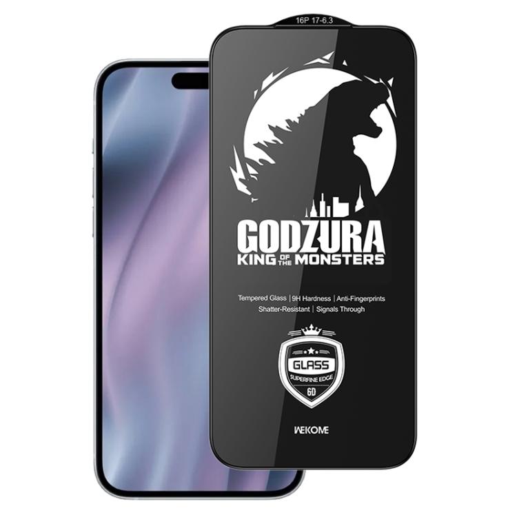 

For iPhone 16 Pro / 17 WK WTP-122 6D Curved Ultra-Fine Edge HD Full-Screen Tempered Glass Film(Transparent)