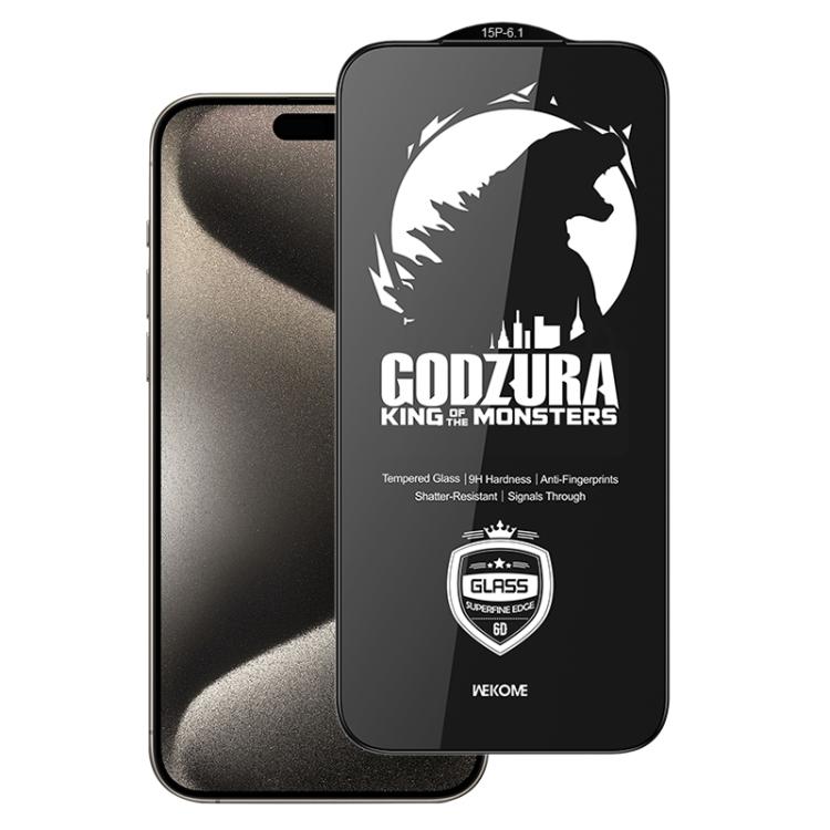 

For iPhone 15 Pro WK WTP-122 6D Curved Ultra-Fine Edge HD Full-Screen Tempered Glass Film(Transparent)