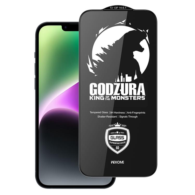 

For iPhone 14 / 13 / 13 Pro WK WTP-122 6D Curved Ultra-Fine Edge HD Full-Screen Tempered Glass Film(Transparent)