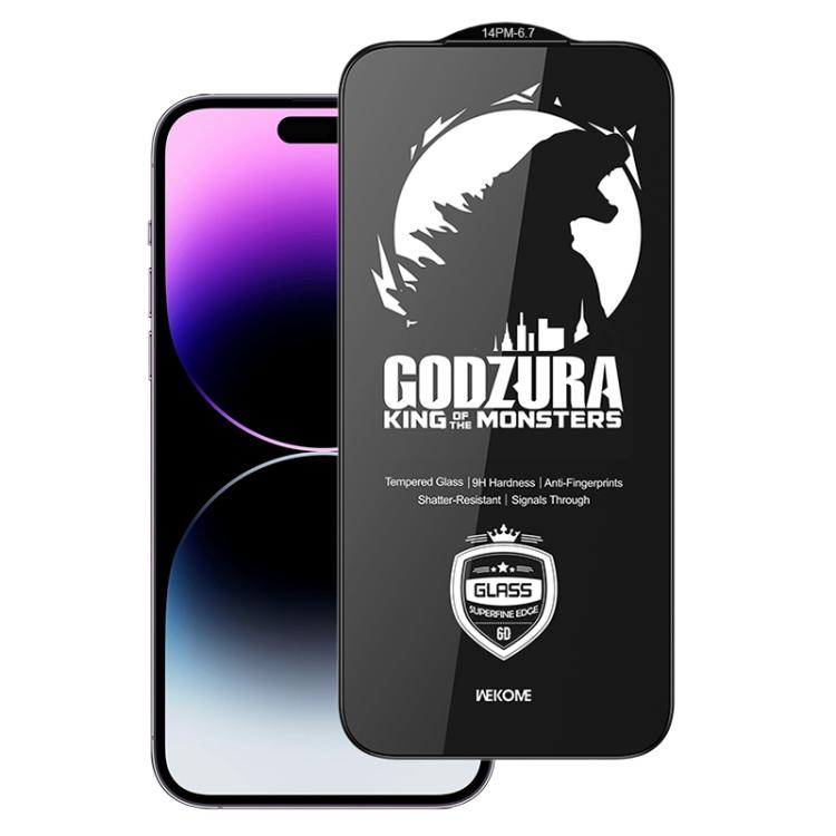 

For iPhone 14 Pro Max WK WTP-122 6D Curved Ultra-Fine Edge HD Full-Screen Tempered Glass Film(Transparent)