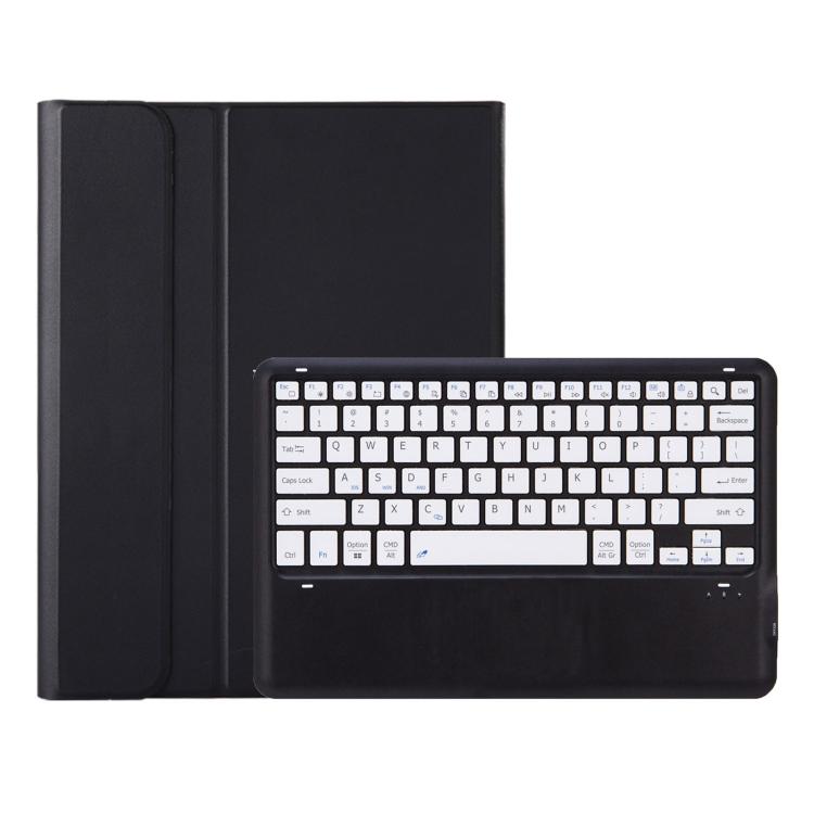 

For Honor Pad 10 AH29 TPU Ultra-thin Detachable Bluetooth Keyboard Tablet Leather Case(Black + White)