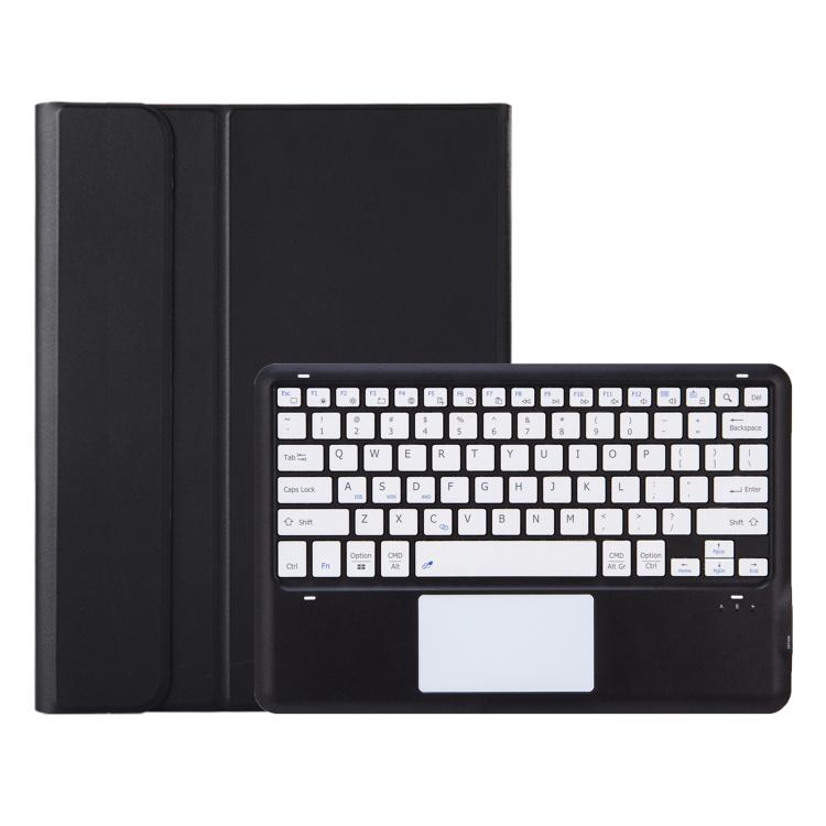 

For Honor Pad 10 AH29-A TPU Ultra-thin Detachable Bluetooth Keyboard Tablet Leather Case with Touchpad(Black + White)