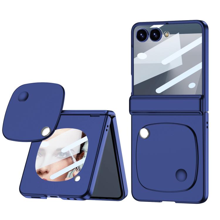 

For Samsung Galaxy Z Flip7 5G GKK Integrated Magnetic Folding Hinge Beauty Phone Case(Blue)