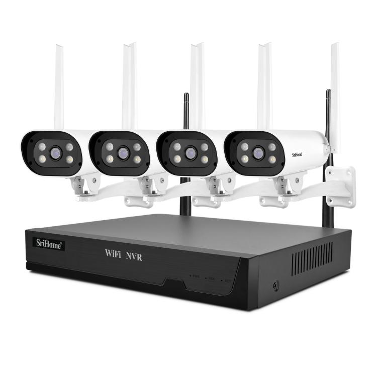 

SriHome NVS001-IPC037 2MP HD 4-CH NVR WiFi IP Camera Kit(EU Plug)