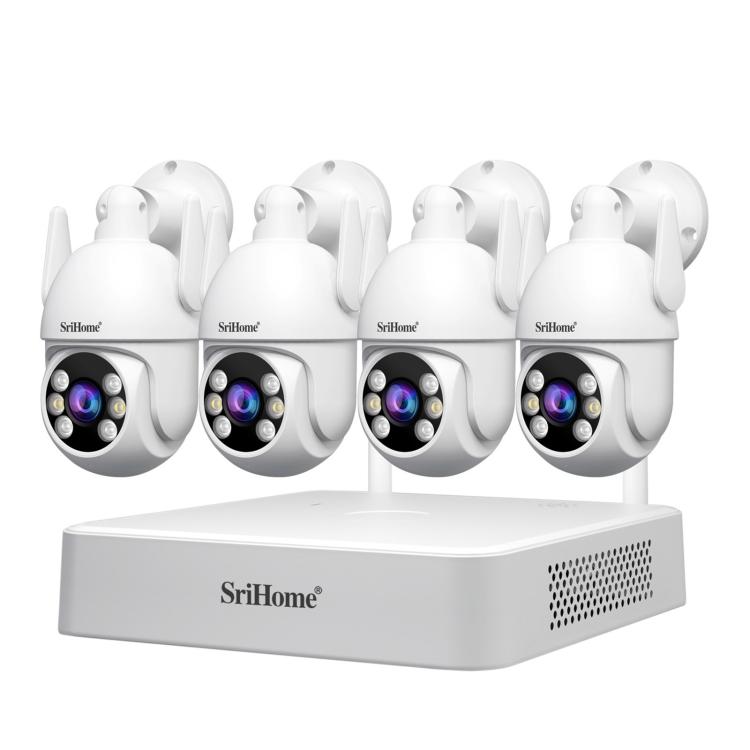 

SriHome NVS009-IPC037 5MP 4-CH NVR WiFi IP Camera Kit(EU Plug)