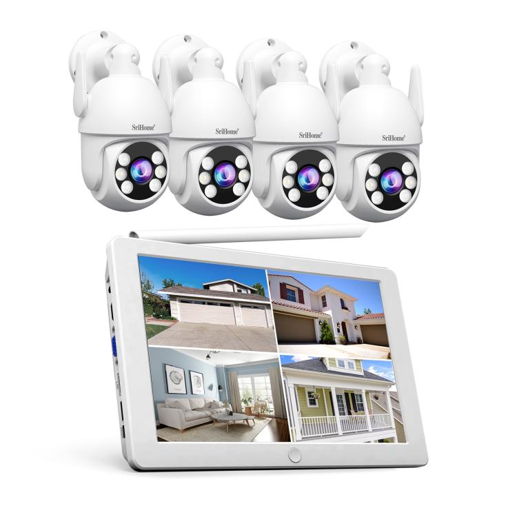 

SriHome NVS009-IPC059 5MP 4-CH NVR WiFi IP Camera Kit(EU Plug)
