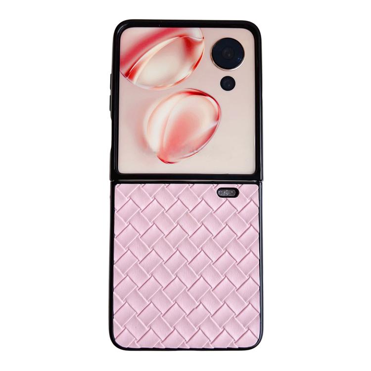 

For Honor Magic V Flip 2 Fantasy Weave Pattern Protective Phone Case(Pink)