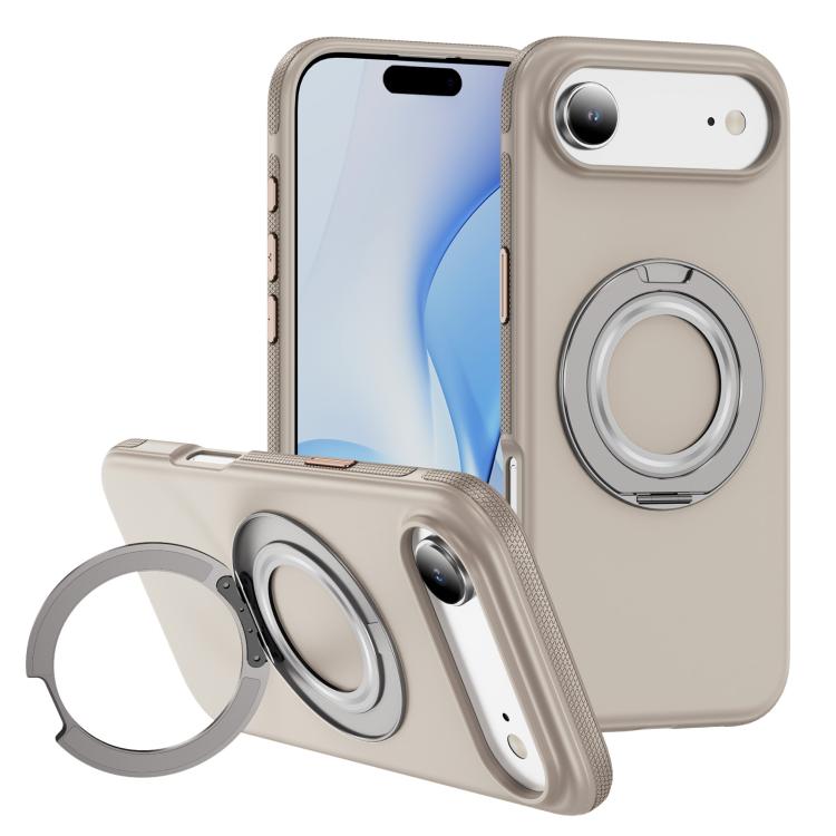 

For iPhone Air Gear Holder C MagSafe Phone Case(Beige Gray)
