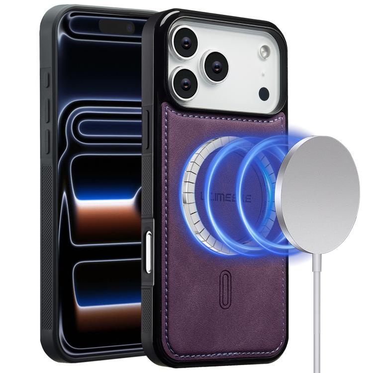 

For iPhone 17 Pro Max LC.IMEEKE L6 Series MagSafe Magnetic Phone Case(Purple)