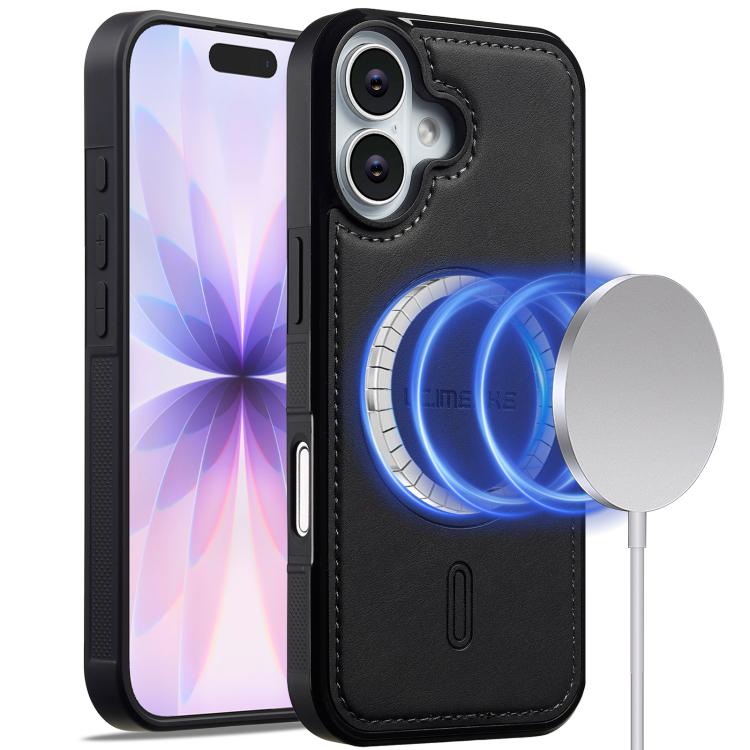 

For iPhone 16 Plus LC.IMEEKE L6 Series MagSafe Magnetic Phone Case(Black)