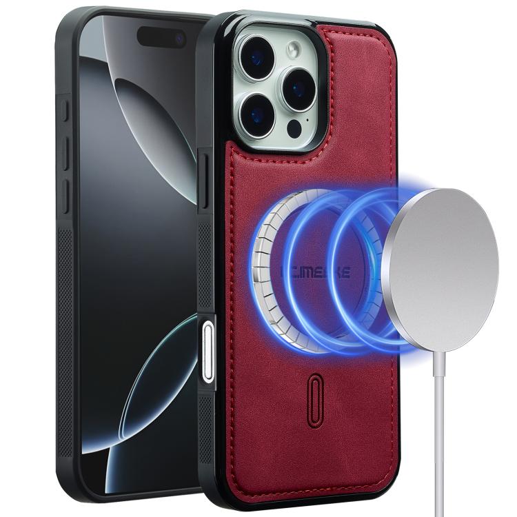 

For iPhone 14 Pro Max LC.IMEEKE L6 Series MagSafe Magnetic Phone Case(Red)