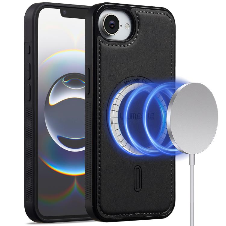 

For iPhone 17e / 16e LC.IMEEKE L6 Series MagSafe Magnetic Phone Case(Black)