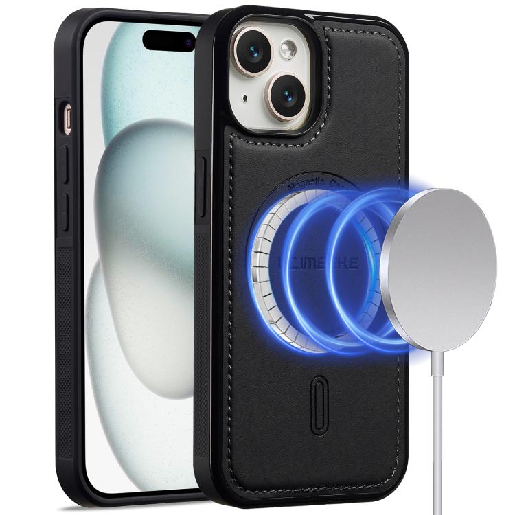 

For iPhone 14 LC.IMEEKE L6 Series MagSafe Magnetic Phone Case(Black)