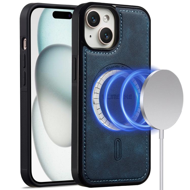 

For iPhone 12 mini LC.IMEEKE L6 Series MagSafe Magnetic Phone Case(Blue)