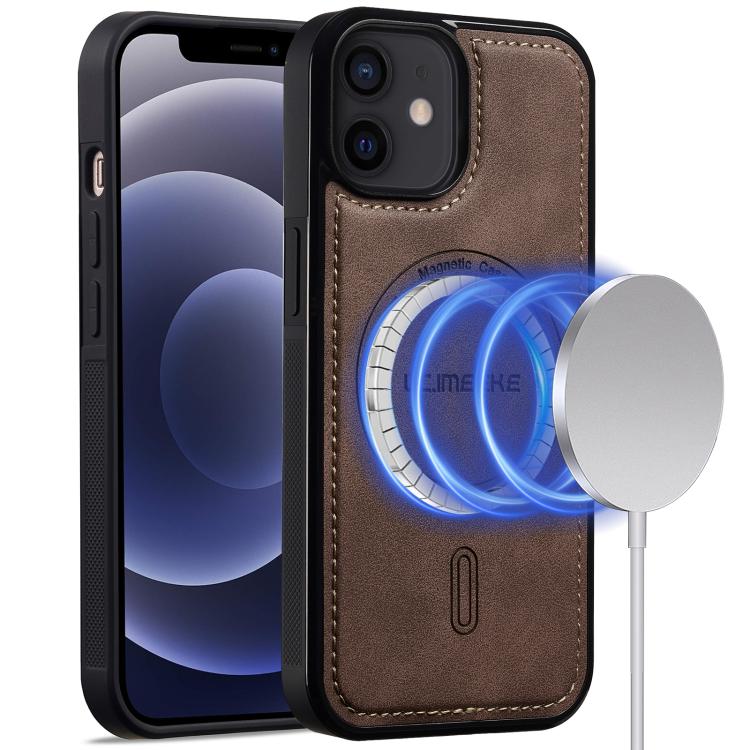 

For iPhone 11 LC.IMEEKE L6 Series MagSafe Magnetic Phone Case(Coffee)