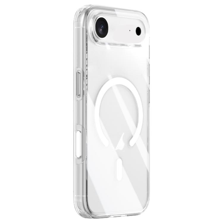 

For iPhone Air ZGA Magsafe Metal AI Buttons Clear PC Hybrid TPU Phone Case(Transparent)