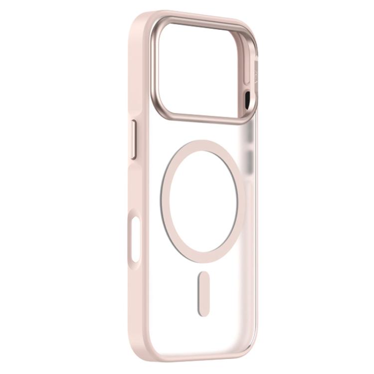

For iPhone 17 Pro Max ZGA Matte Clear Magsafe PC Hybrid TPU Phone Case(Pink)