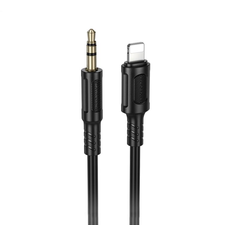 

Borofone BL25A 3.5mm to 8 Pin Nice Digital AUX Audio Cable, Length: 1m(Black)