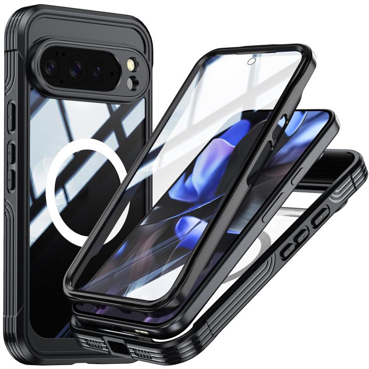 

For Google Pixel 10 Pro XL RedPepper Tempered Glass MagSafe Phone Case(Black)