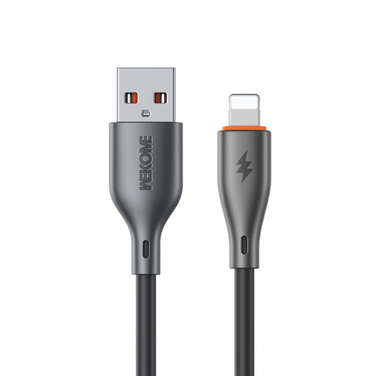 

WK WDC-116i 12W USB to 8 Pin Fast Charging Data Cable, Length: 1m(Black)