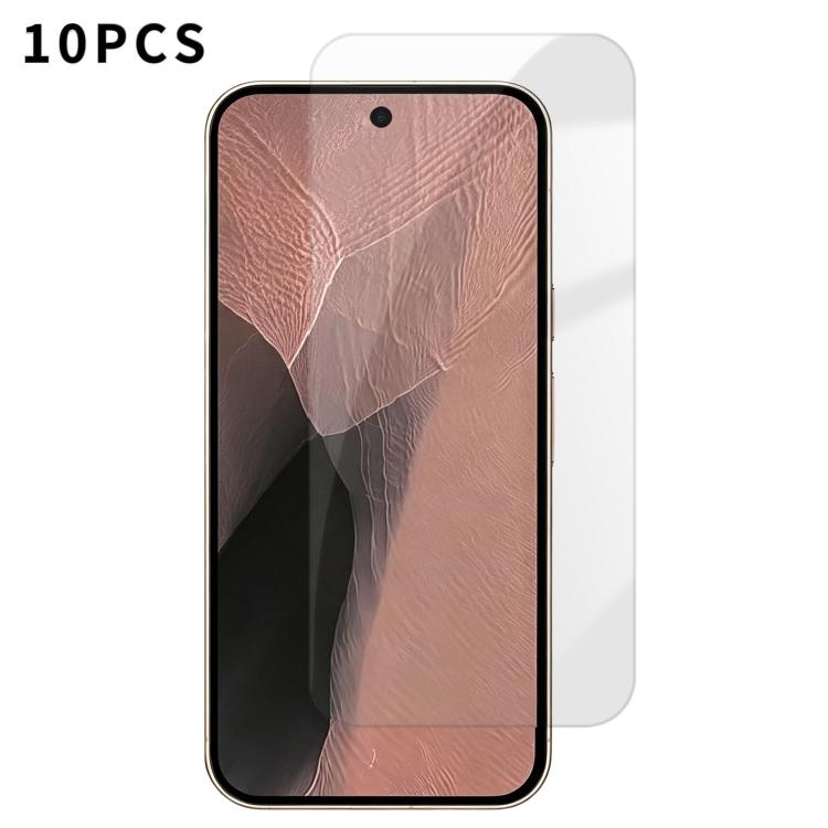 For Google Pixel 11 Pro XL Kalebol 10pcs High-Aluminum Semi-Screen Anti-Fingerprint HD Tempered Glass Film