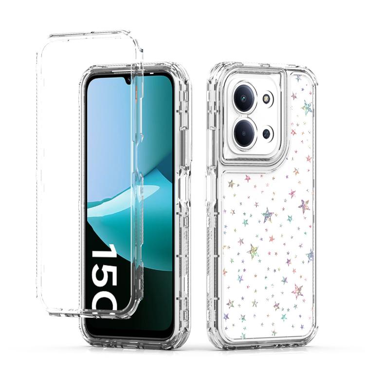 

For Redmi 15C 5G / 4G EU 173mm / Poco C85 5G Transparent Acrylic Laser Paper Phone Case(Stars)