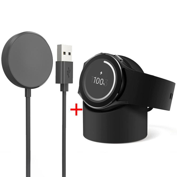 

For Samsung Galaxy Watch 7/6/5/4/3 xDfind USB Interface Smart Watch Charger with Holder(Black)