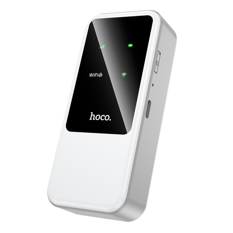 

hoco HI42 2.4G Mobile Portable WiFi with Dual 2000mAh Battery, Europe / Asia / Africa Version(White)
