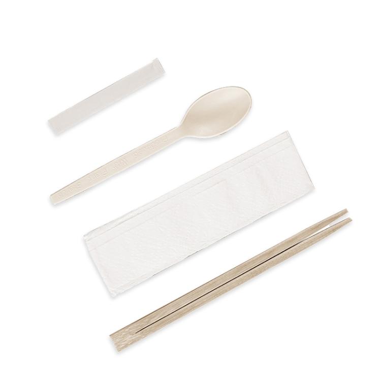 

4pcs / Set Chopsticks and Spoon Food Delivery Disposable Utensils Set