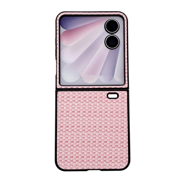 

For Honor Magic V Flip 2 Fantasy Weave Pattern Protective Phone Case(Pink)