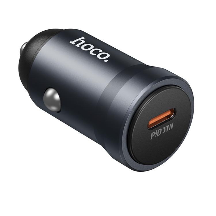 

hoco Z62A Energy PD 30W USB-C / Type-C Single Port Car Charger(Metal Grey)