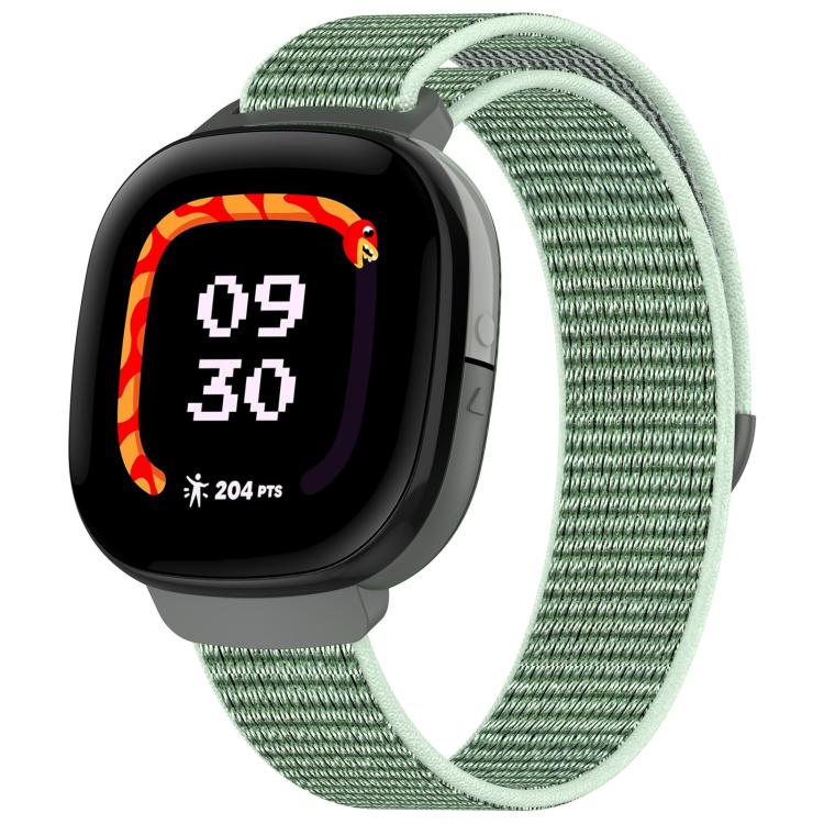 

For Fitbit Ace LTE xDfind Nylon Loop Hook and Loop Fastener Watch Band(Ocean Blue)