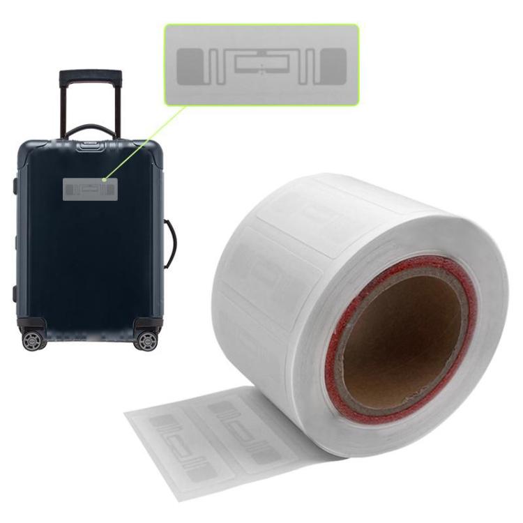 

NFC Luggage Tags Sticker with Smart Sensor RF Chip UHF RFID Electronic Label, Size:74x22mm